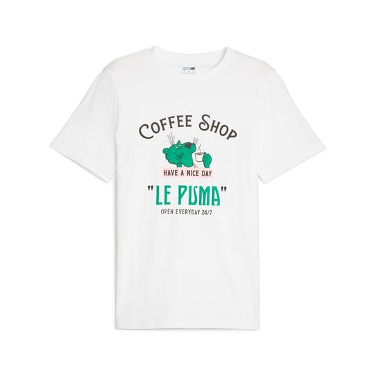 Koszulka męska Puma GRAPHICS LE biała 62274502-M Inna marka