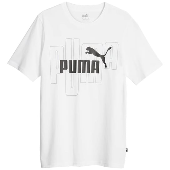 Koszulka męska Puma Graphics No. 1 Logo Tee biała 677183 02-S Puma