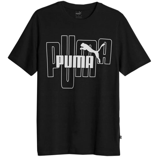 Koszulka męska Puma Graphics No. 1 Logo Tee czarna 677183 01-S Puma