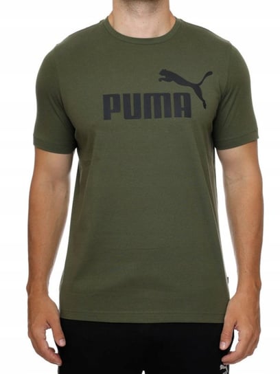 Koszulka Męska Puma Logo 586667-36 Khaki S Puma