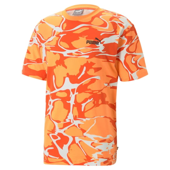 Koszulka męska Puma SUMMER SPLASH AOP pomarańczowa 67709646-S Inna marka