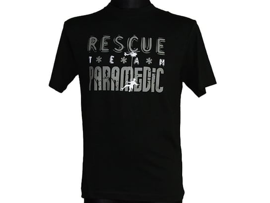 Koszulka męska RESCUE TEAM PARAMEDIC czarna Inny producent