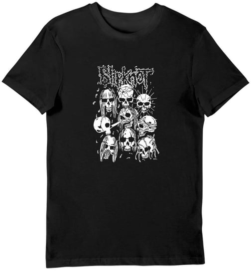 Koszulka męska Slipknot czaszki czarna L KozakNadruki