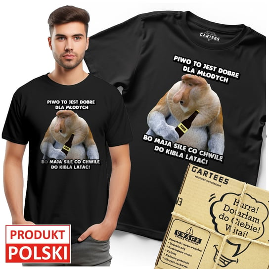 KOSZULKA MĘSKA ŚMIESZNY JANUSZ NOSACZ PREZENT TSHIRT Z NADRUKIEM DLA KOLEGI Gartees