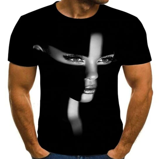Koszulka Męska T Shirt 3D Krzyż Czarna Xxxl Inny producent