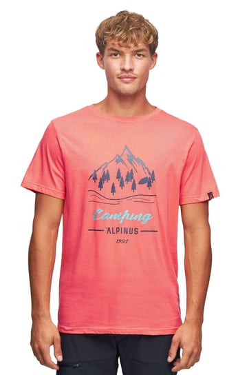 Koszulka Męska T-Shirt Alpinus Polaris Koralowy - Xl Alpinus