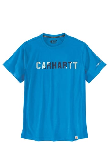 Koszulka męska T-shirt Carhartt Force Midweight Block Logo - L Carhartt