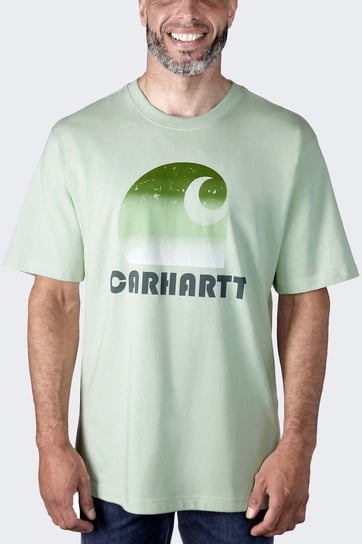 Koszulka męska T-shirt Carhartt Heavyweight C Graphic Tender Green - L Carhartt