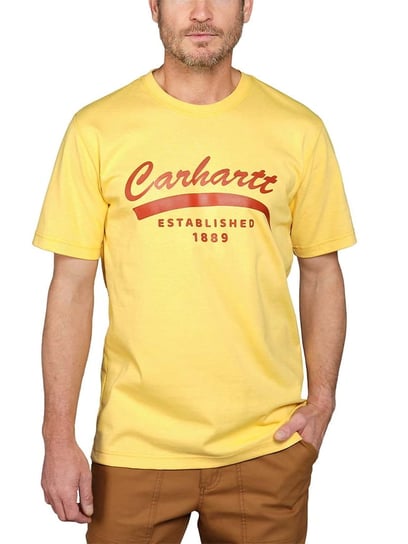 Koszulka męska T-shirt Carhartt Heavyweight Graphic Sundance Heather - L Carhartt