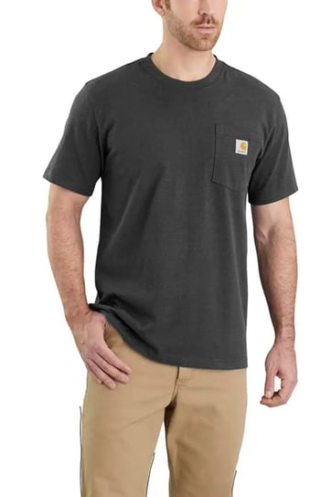 Koszulka męska T-shirt Carhartt Heavyweight Pocket K87 CRH Carbon Heather - S Carhartt