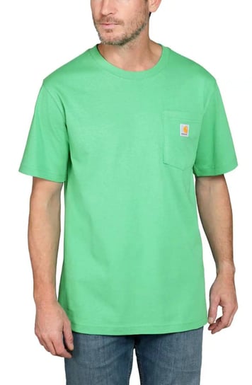 Koszulka męska T-shirt Carhartt Heavyweight Pocket K87 GB8 Malachite - S Carhartt