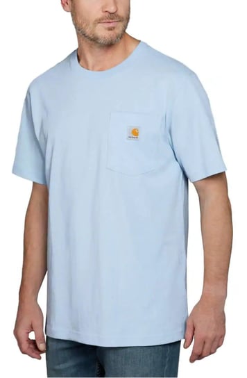Koszulka męska T-shirt Carhartt Heavyweight Pocket K87 HA9 Moonstone - S Carhartt