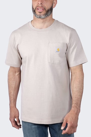 Koszulka męska T-shirt Carhartt Heavyweight Pocket K87 V61 Mink - L Carhartt