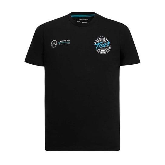 Koszulka męska t-shirt czarna Tour Mercedes AMG Petronas Motorsport F1 - S Mercedes AMG Petronas F1 Team