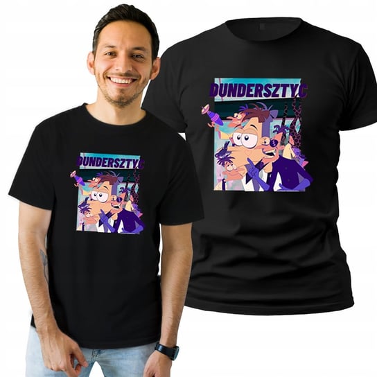 Koszulka Męska  T-shirt Nadruk Fineasz I Ferb Dundersztyc L Plexido