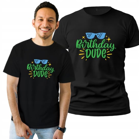 Koszulka Męska  T-shirt Prezent Z Nadrukiem Na Urodziny Dude L Plexido