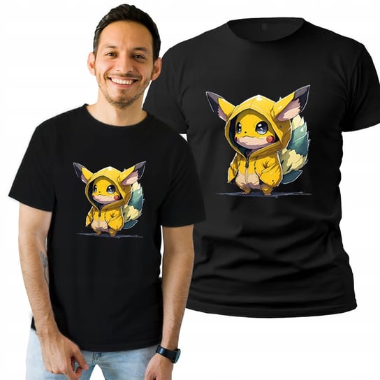 Koszulka Męska  T-shirt Prezent Z Nadrukiem Pikachu S Plexido