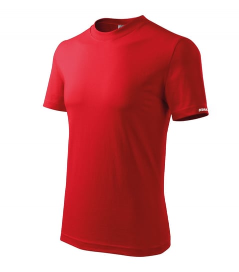 Koszulka Męska T-Shirt S, Czerwona, 100% Bawełna Dedra