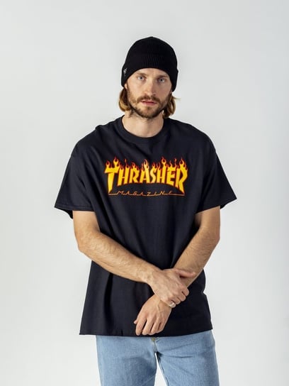 Koszulka Męska Thrasher Flame Logo Black Thrasher