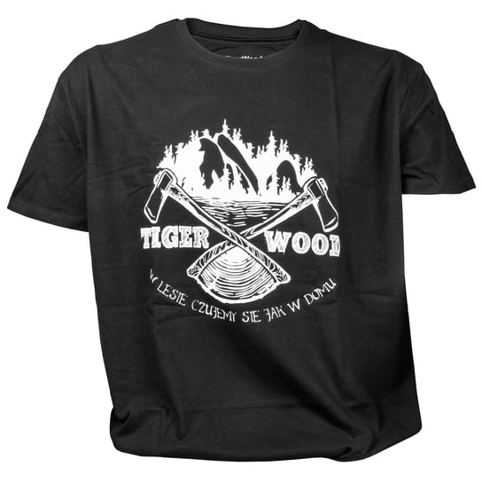 Koszulka męska TigerWood Two Axes czarna 2XL Tigerwood