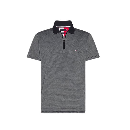 Koszulka męska Tommy Hilfiger Micro Jacquard Zip Regular Polo polówka-XS Tommy Hilfiger