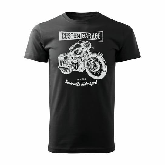 Koszulka męska TOPSLANG Custom Garage, czarna, rozmiar M Topslang
