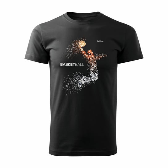 Koszulka męska TOPSLANG Dot Basketball, czarna, rozmiar S Topslang