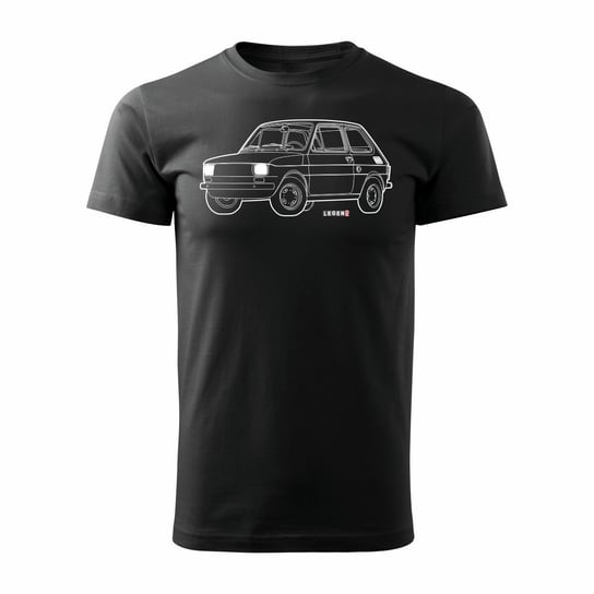 Koszulka męska TOPSLANG Fiat 126p, czarna, rozmiar XXL Topslang