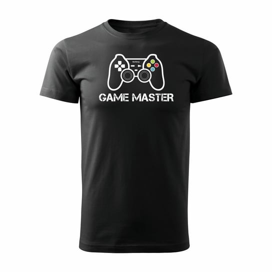 Koszulka męska TOPSLANG Game Master, czarna, rozmiar M Topslang