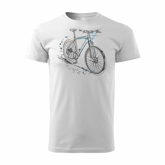 Koszulka męska TOPSLANG MTB Mountain Bike, biała, rozmiar L Topslang