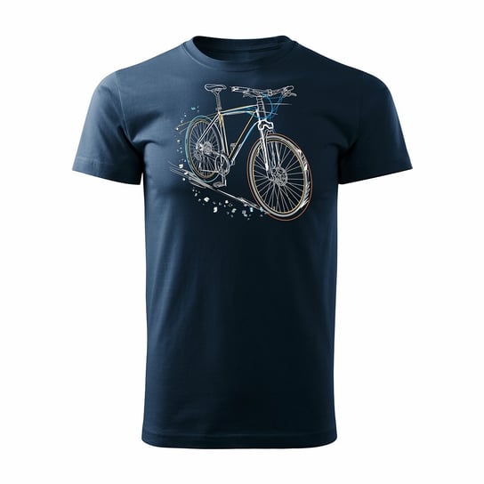 Koszulka męska TOPSLANG MTB Mountain Bike, granat, rozmiar XL Topslang