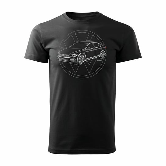 Koszulka męska TOPSLANG VW Passat 1, czarna, rozmiar L Topslang