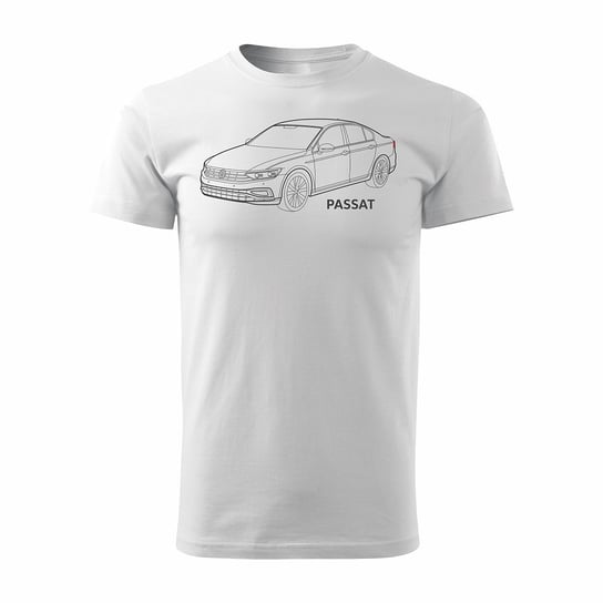 Koszulka męska TOPSLANG VW Passat 2, biała, rozmiar L Topslang