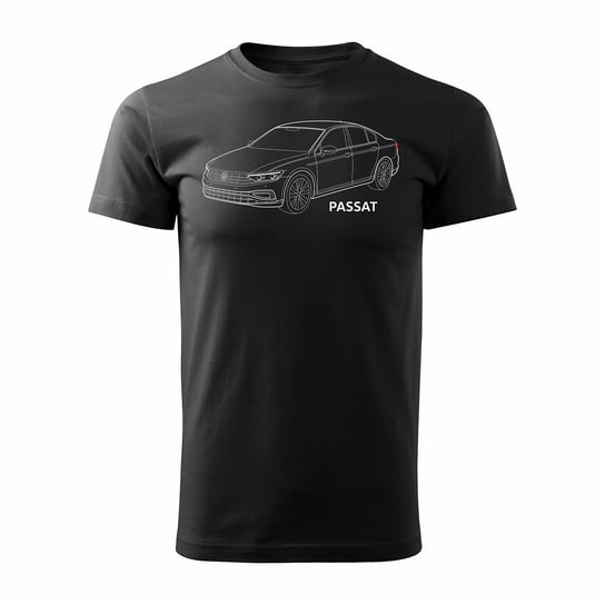 Koszulka męska TOPSLANG VW Passat 2, czarna, rozmiar XXL Topslang