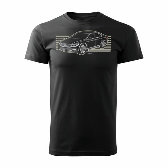Koszulka męska TOPSLANG VW Passat 3, czarna, rozmiar S Topslang