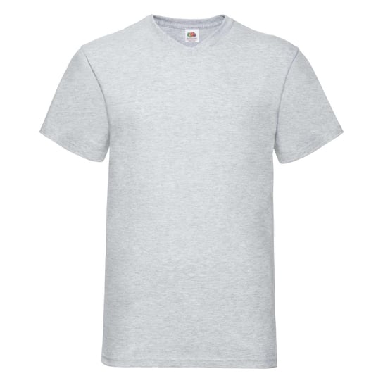 Koszulka męska Valueweight V-Neck Fruit of the Loom Heather Grey 3XL FRUIT OF THE LOOM