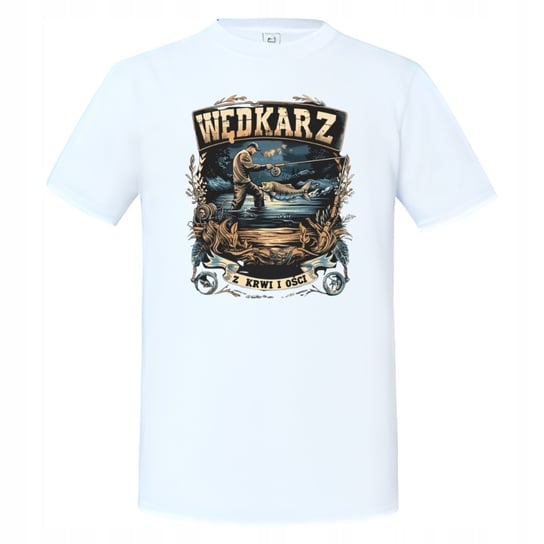 Koszulka męska Wędkarz z Krwi i Ości na ryby prezent dla Wędkarza T-shirt Inna marka