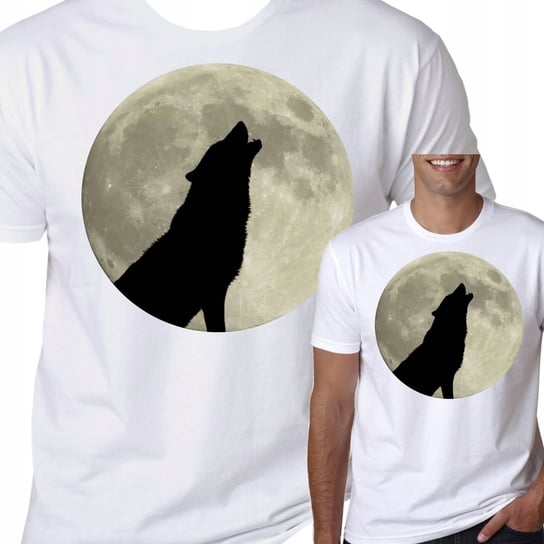 Koszulka Męska Wilk Wolf Moon Pełnia Księżyca M Inna marka