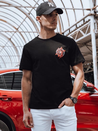 Koszulka męska z nadrukiem czarna Dstreet RX5491-XL Inna marka