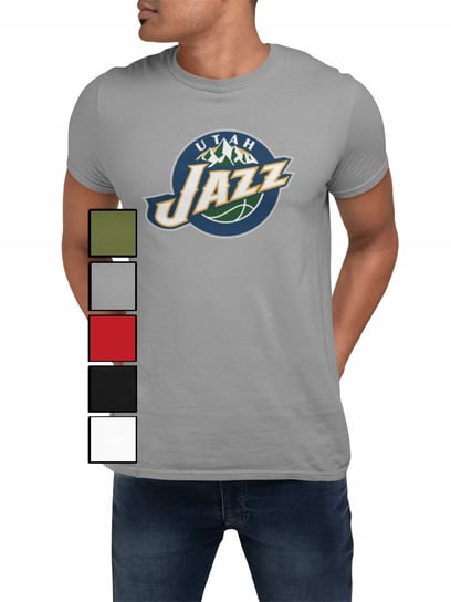 Koszulka Męska Z Nadrukiem Dla Fana Nba Koszykówka Utah Jazz -3Xl Inna marka