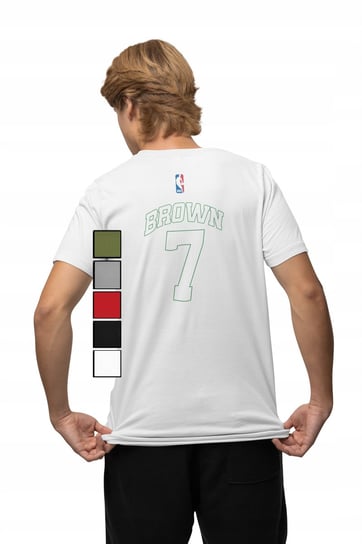 KOSZULKA MĘSKA Z NADRUKIEM NA PLECACH NBA BOSTON CELTICS - BROWN -3XL Inna marka