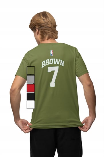 KOSZULKA MĘSKA Z NADRUKIEM NA PLECACH NBA BOSTON CELTICS - BROWN - XL Inna marka