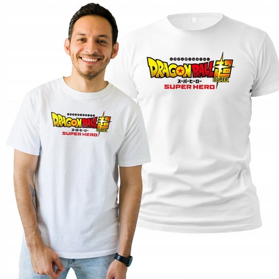 Koszulka Męska z Nadrukiem  T-shirt Na Prezent Dragonball Hero L Plexido