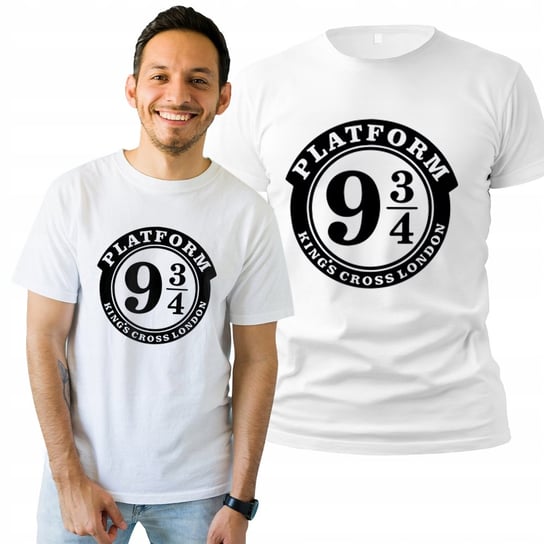 Koszulka Męska z Nadrukiem  T-shirt Na Prezent Platform 9 3/4 XL Plexido