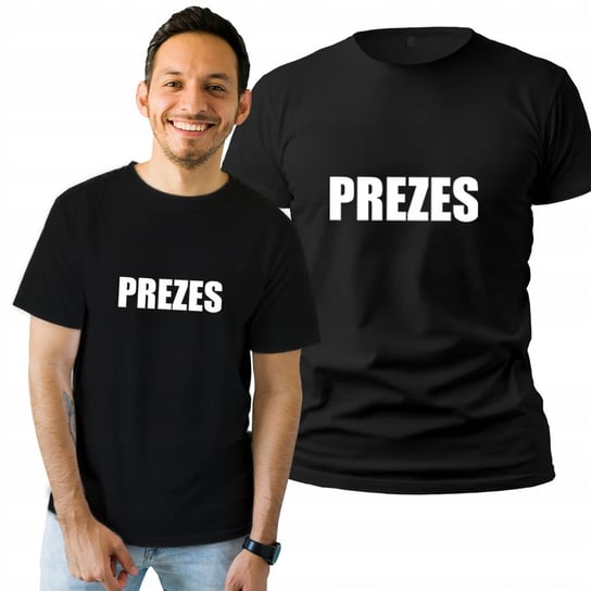 Koszulka Męska Z Nadrukiem  T-shirt Na Prezent Prezes XXL Plexido