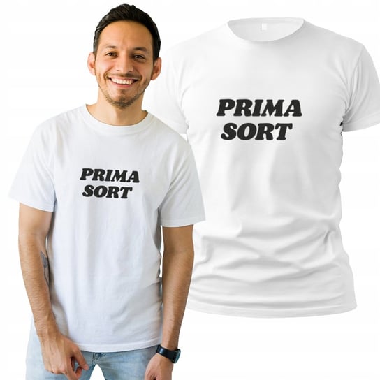 Koszulka Męska z Nadrukiem  T-shirt Na Prezent Prima Sort S Plexido