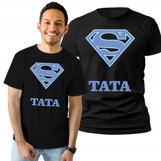 Koszulka Męska z Nadrukiem  T-shirt Na Prezent Super Tata XL Plexido