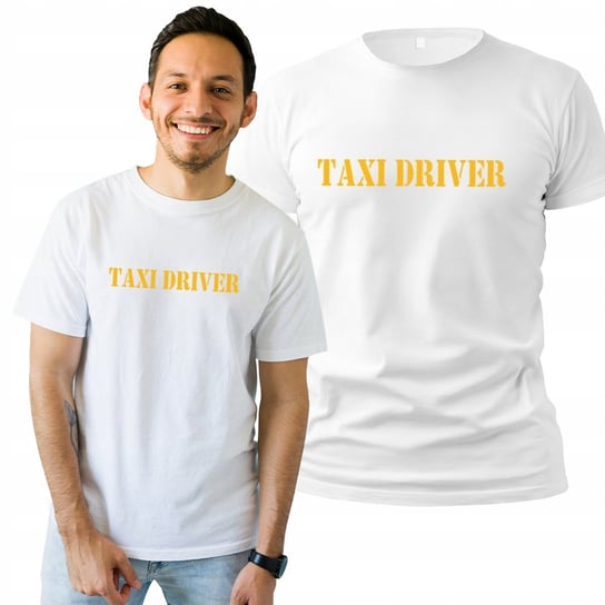 Koszulka Męska z Nadrukiem  T-shirt Na Prezent Taxi Driver L Plexido