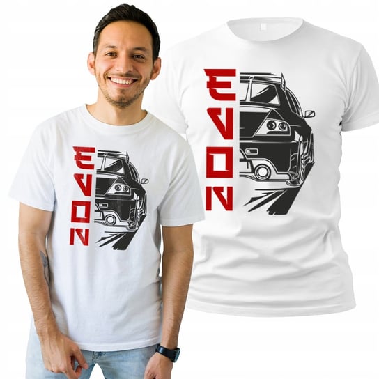 Koszulka Męska z Nadrukiem  T-shirt Prezent Auto Evon Samochód XL Plexido