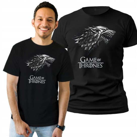 Koszulka Męska z Nadrukiem  T-shirt Prezent Game Of Thrones XXL Plexido